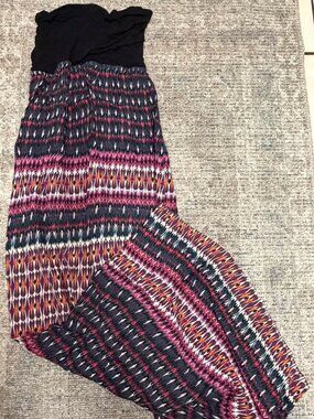 Roxy size M long strapless dress